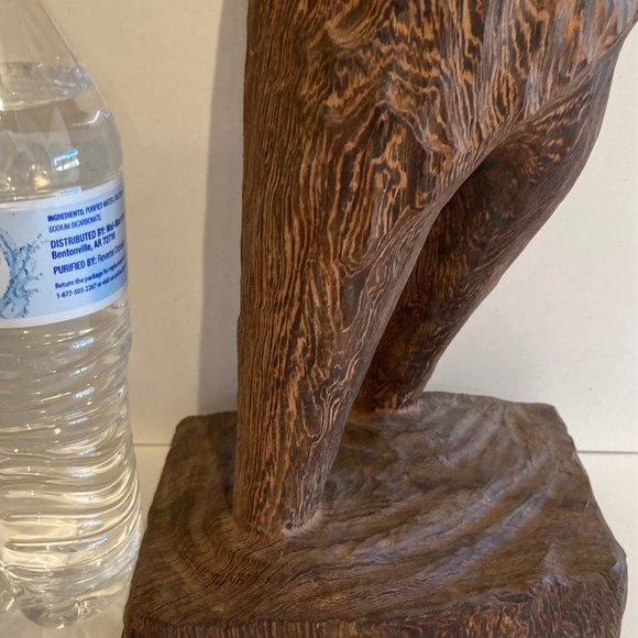 Vintage Fine Art, Inuit Carving, Wood, 20 1/2" - Picture 5 of 10